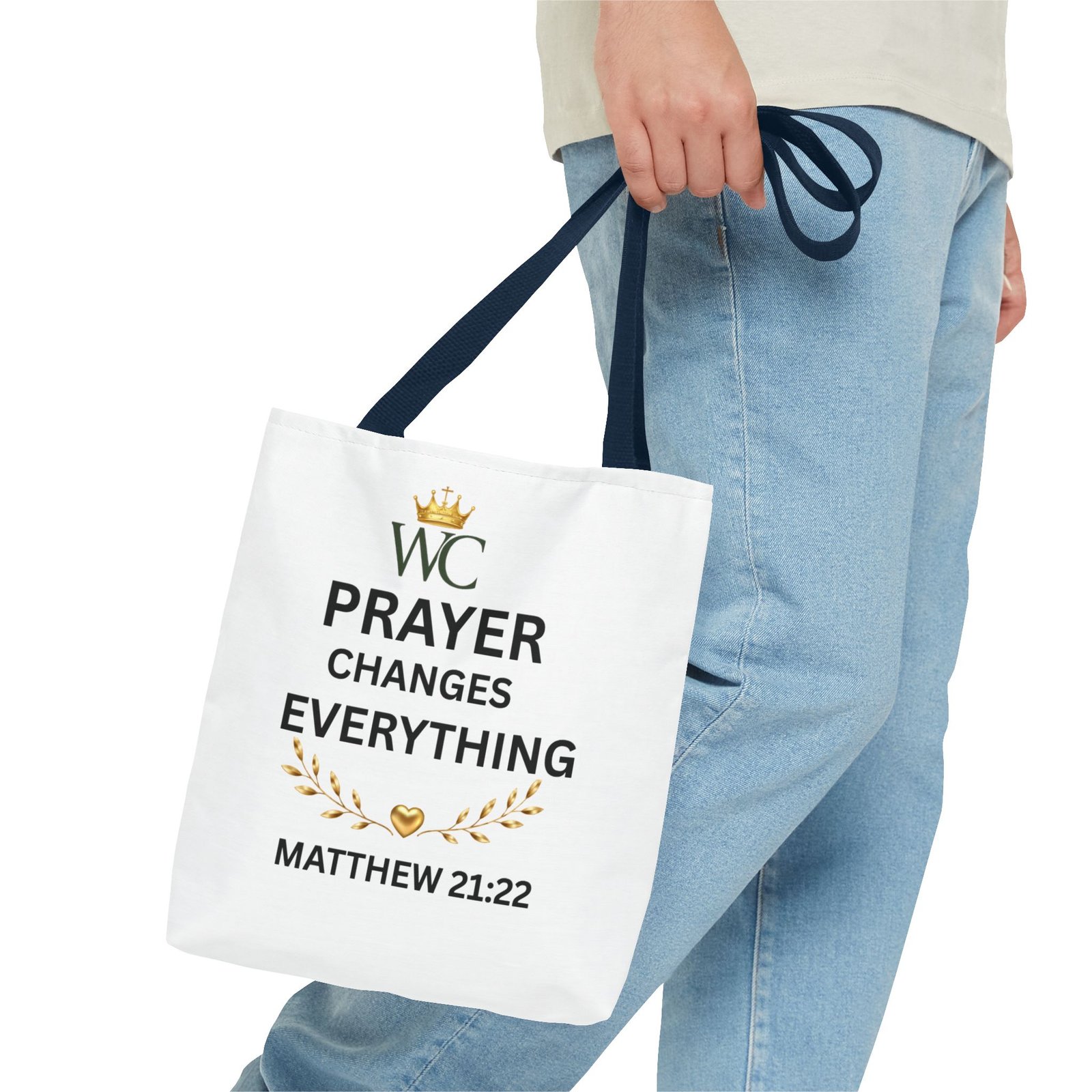 Prayer Changes Everything Tote Bag (AOP) - Image 19
