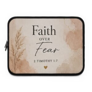 Faith Over Fear Laptop Sleeve
