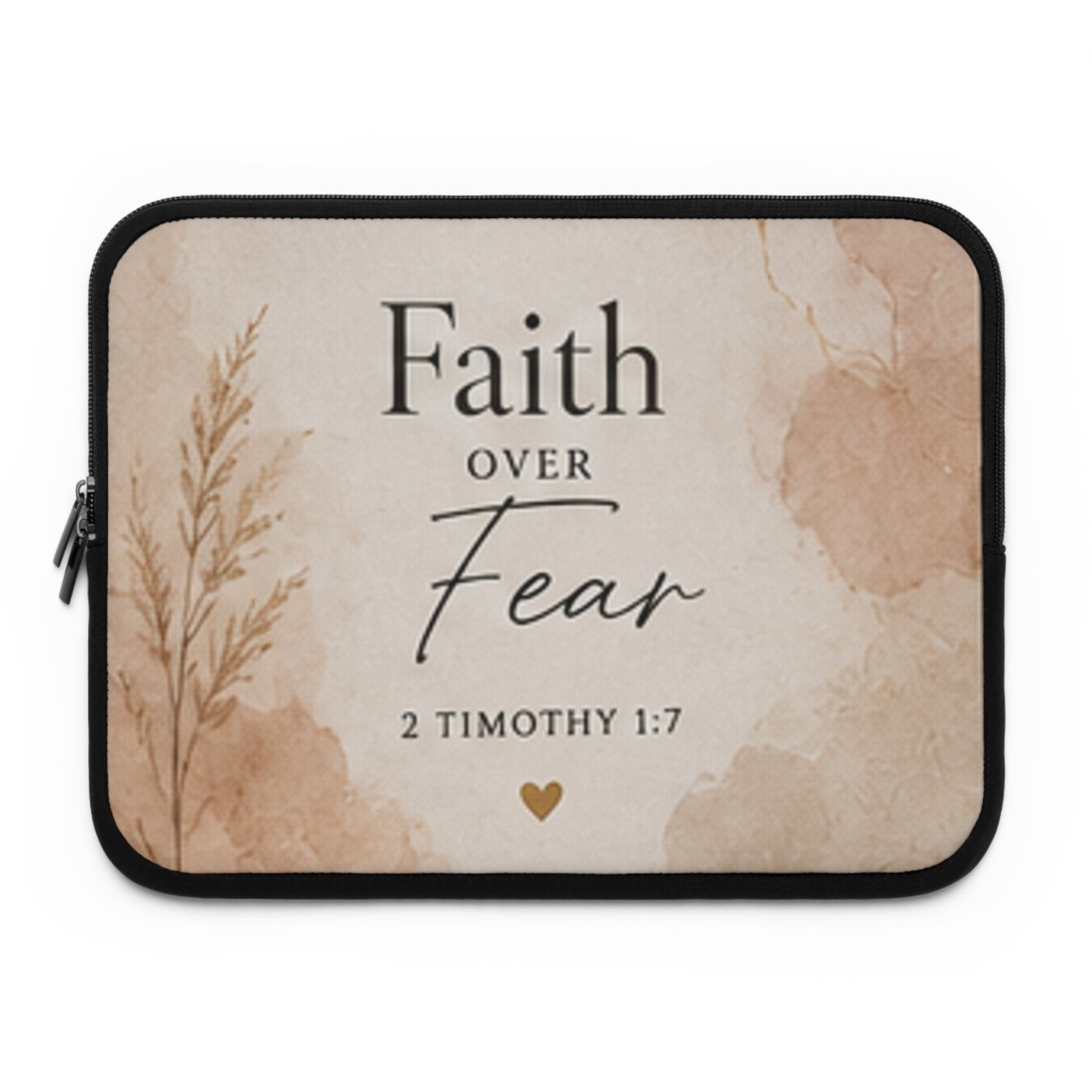 Faith Over Fear Laptop Sleeve