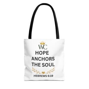 Hope Anchors the Soul Tote Bag (AOP)