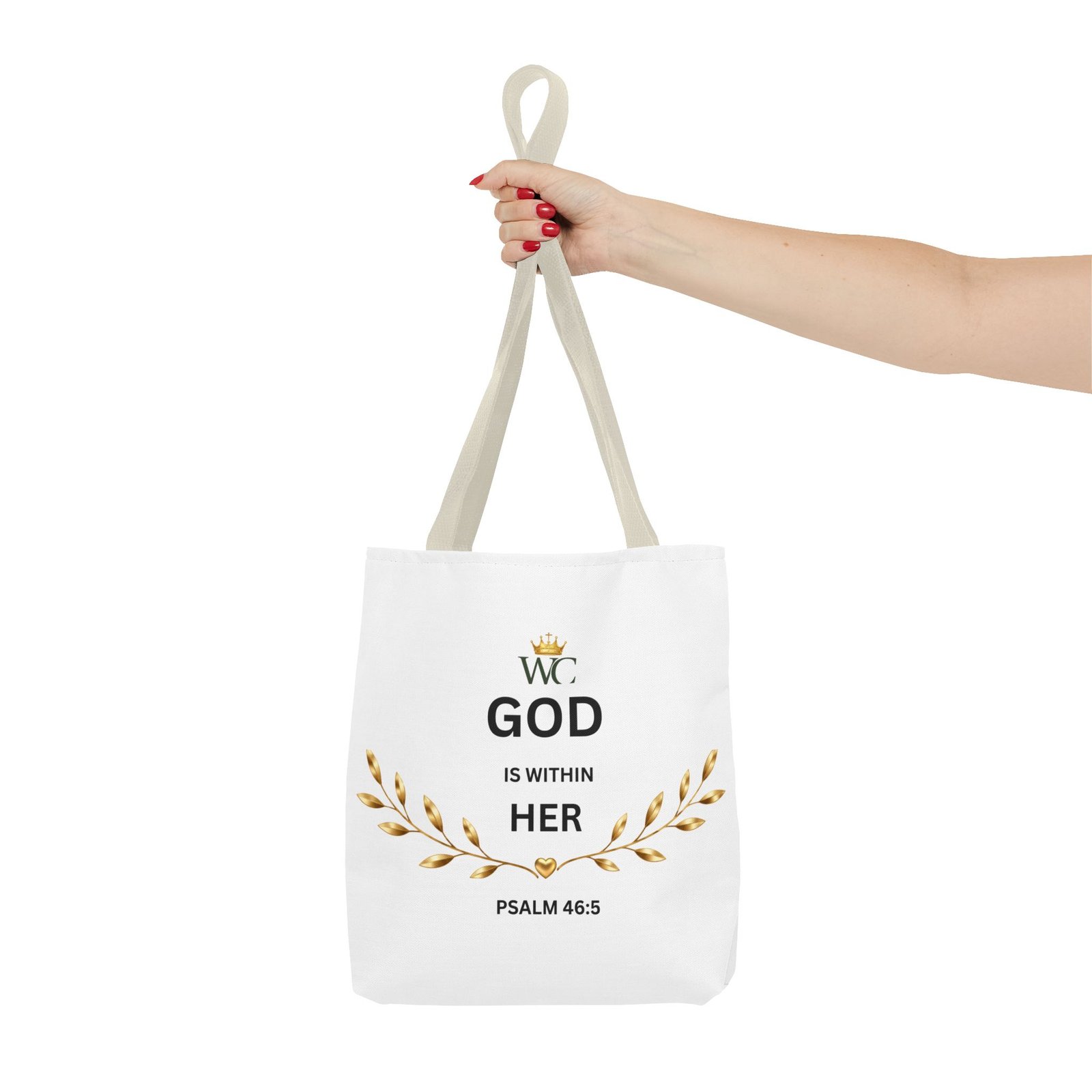 God Is Within Her Christian Tote Bag (AOP) - Image 16