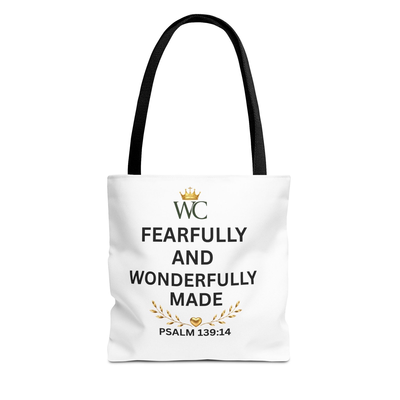 Fearfully & Wonderfully Made Christian Tote Bag (AOP)