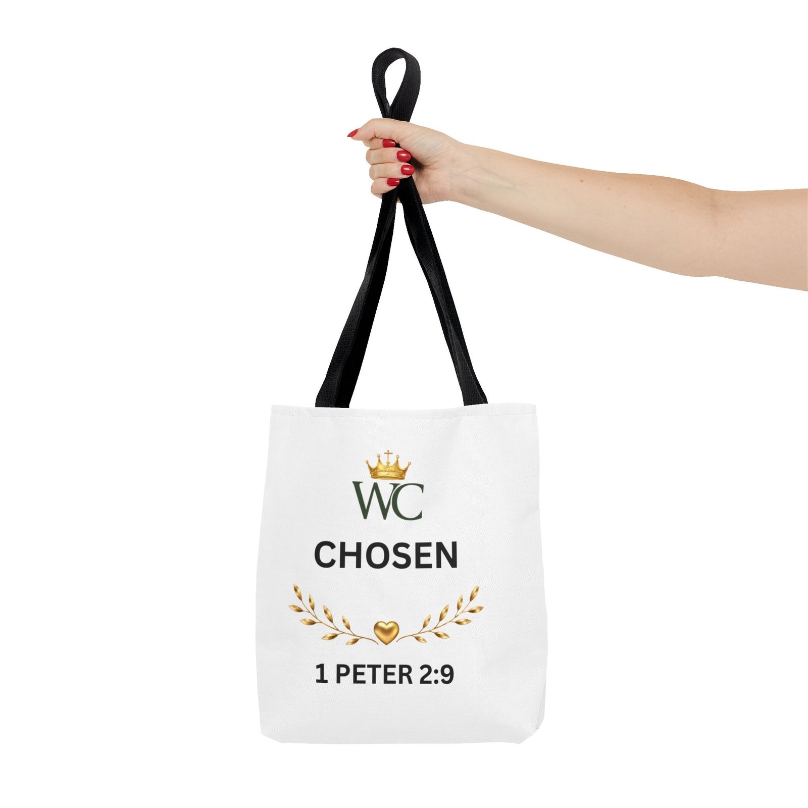 Chosen Christian Tote Bag (AOP) - Image 4