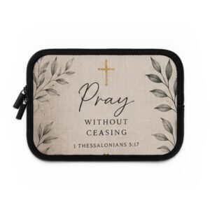 Pray Without Ceasing Laptop Sleeve