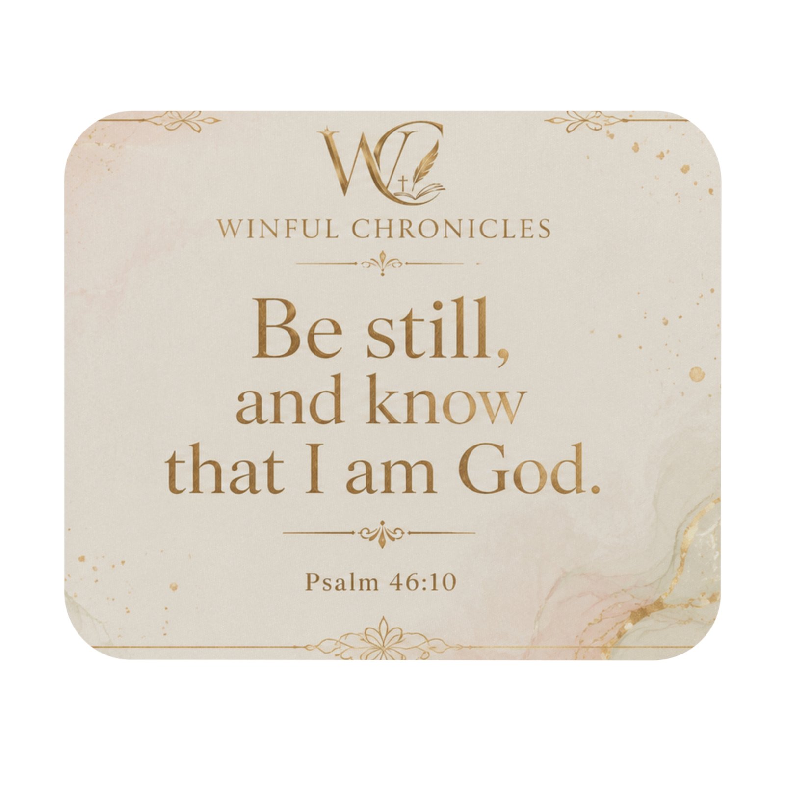 Be Still and Know Christian Mouse Pad