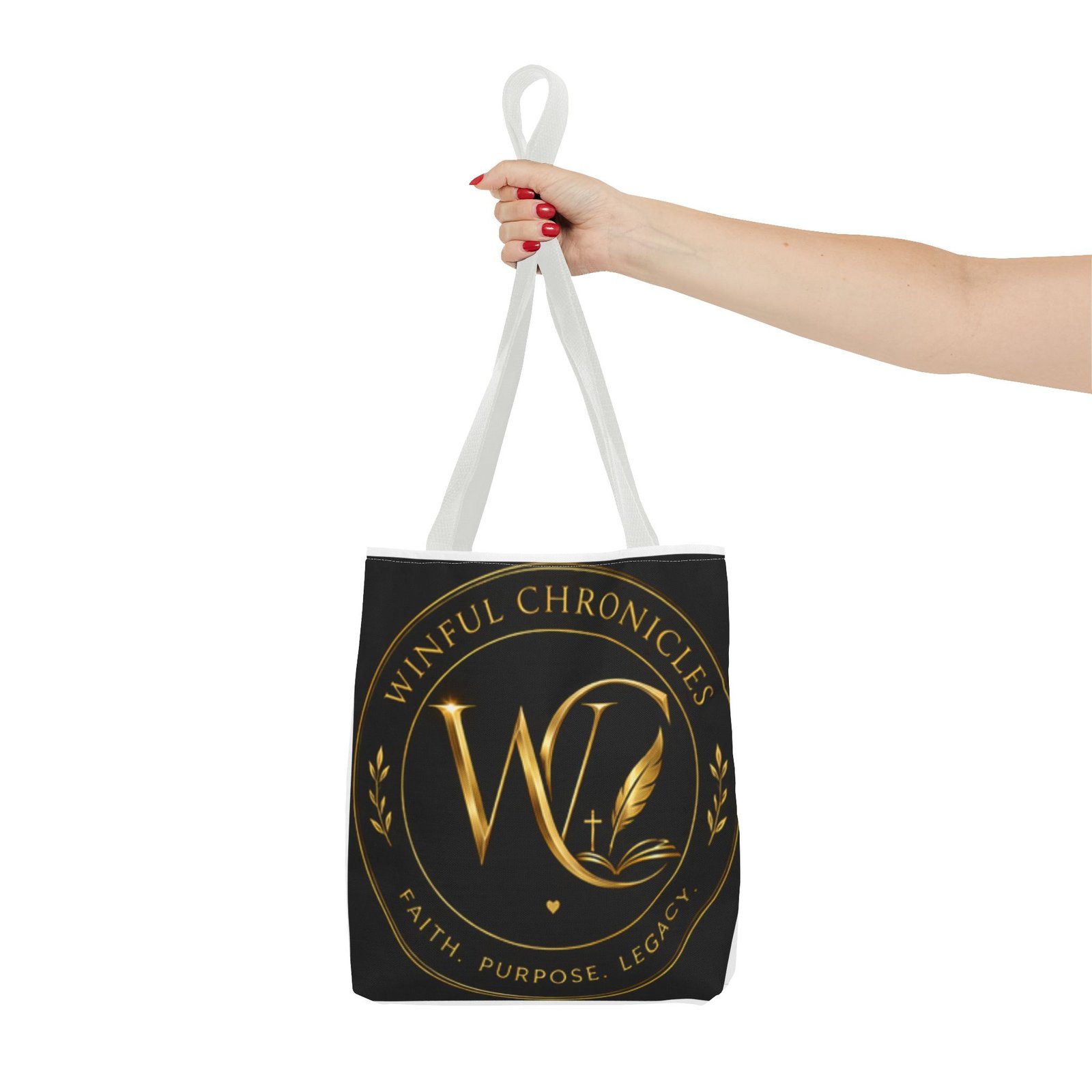 Winful Chronicles Signature Collection Tote Bag (AOP) - Image 27