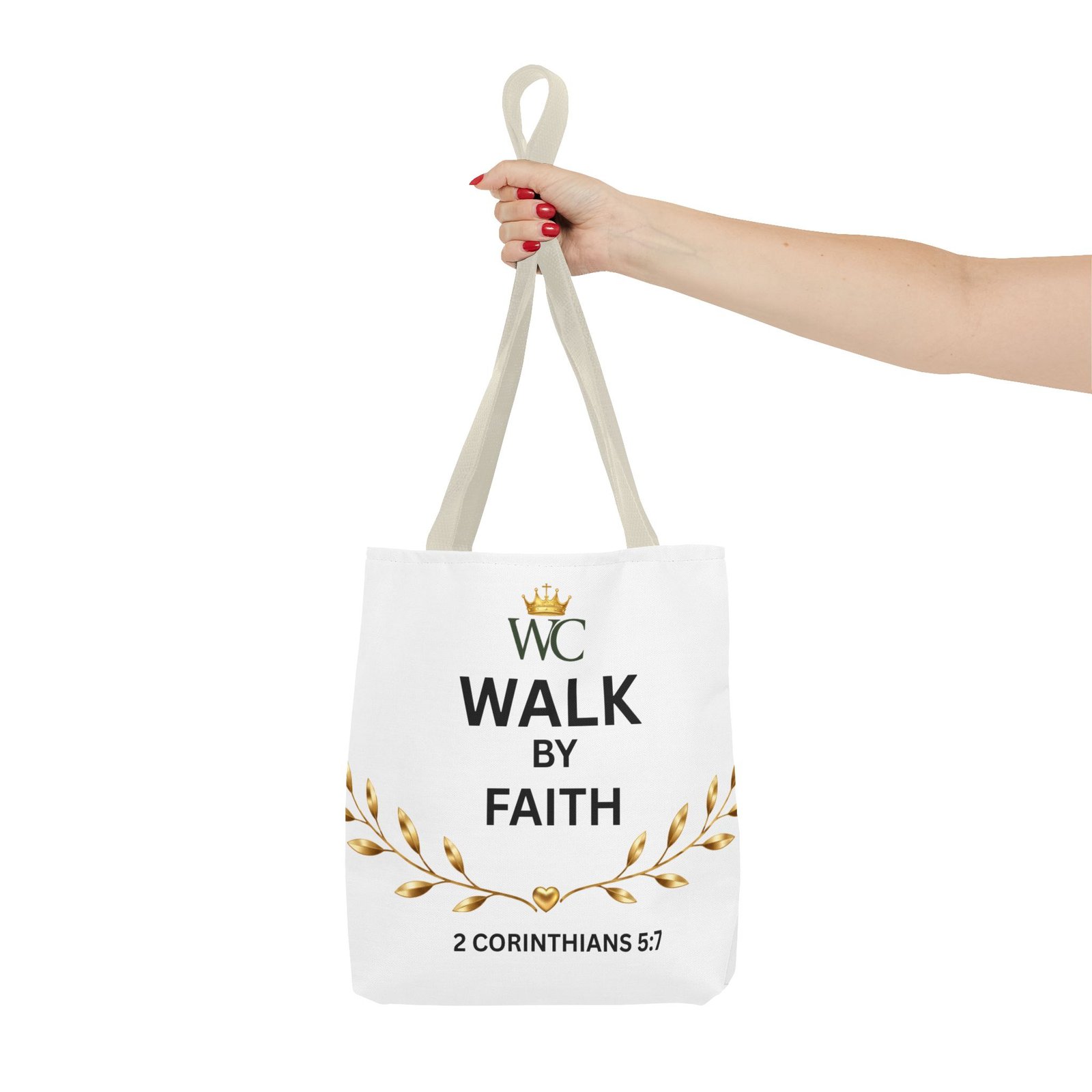 Walk by Faith Tote Bag (AOP) - Image 16