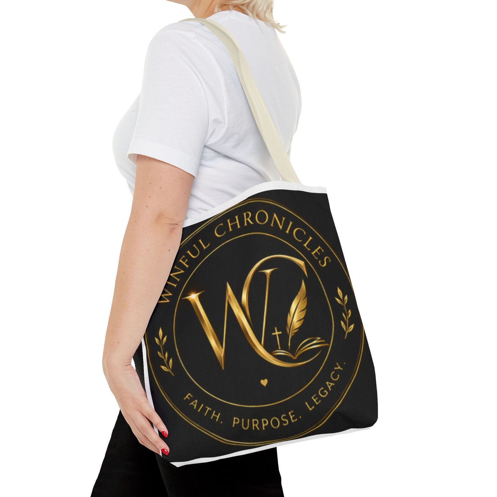 Winful Chronicles Signature Collection Tote Bag (AOP) - Image 43