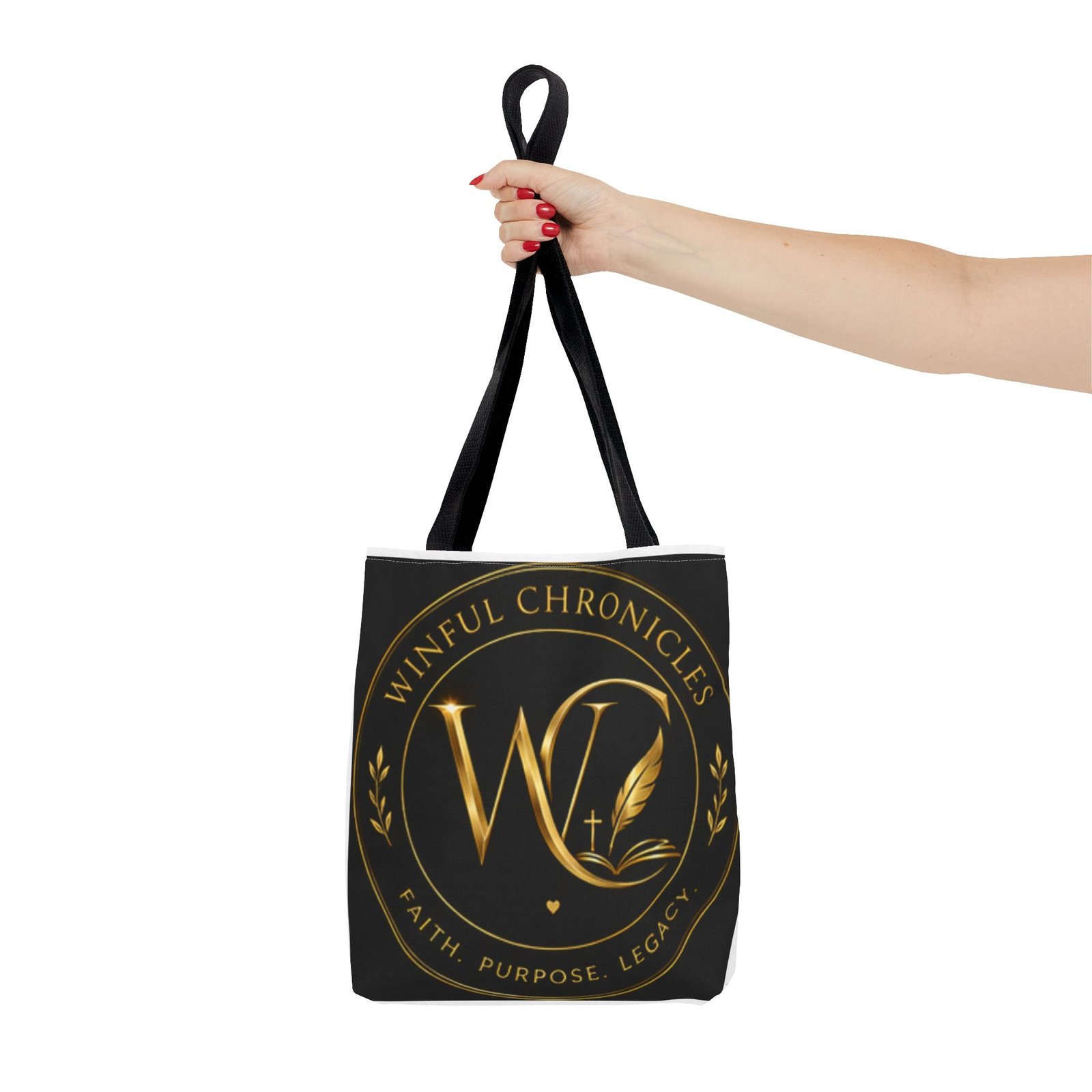 Winful Chronicles Signature Collection Tote Bag (AOP) - Image 4