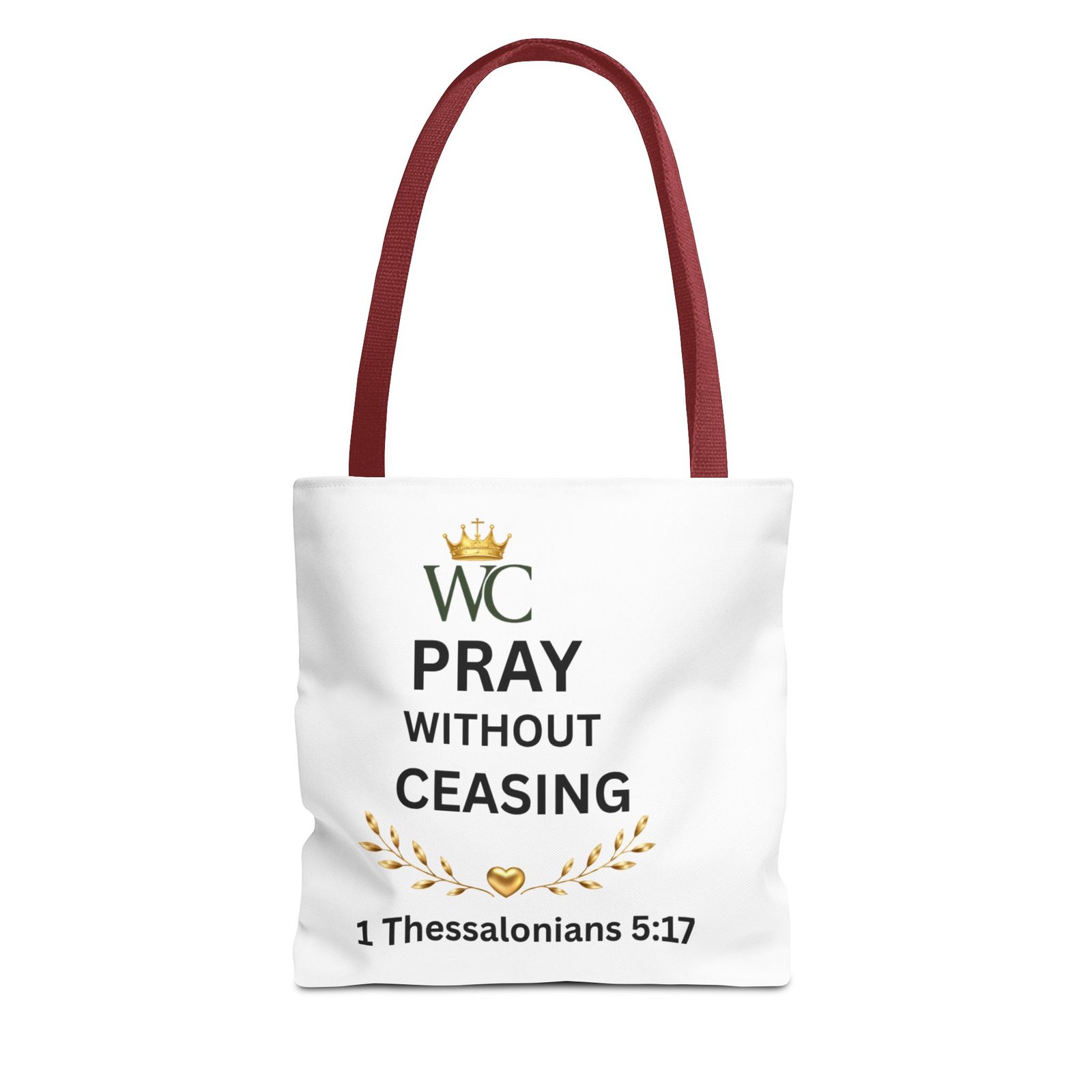 Pray Without Ceasing Tote Bag (AOP) - Image 5