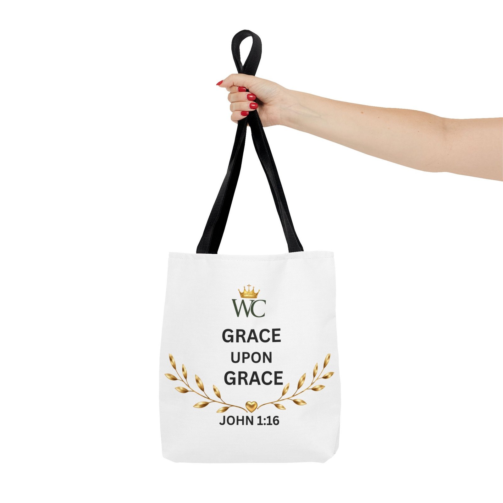 Grace Upon Grace Christian Tote Bag (AOP) - Image 4