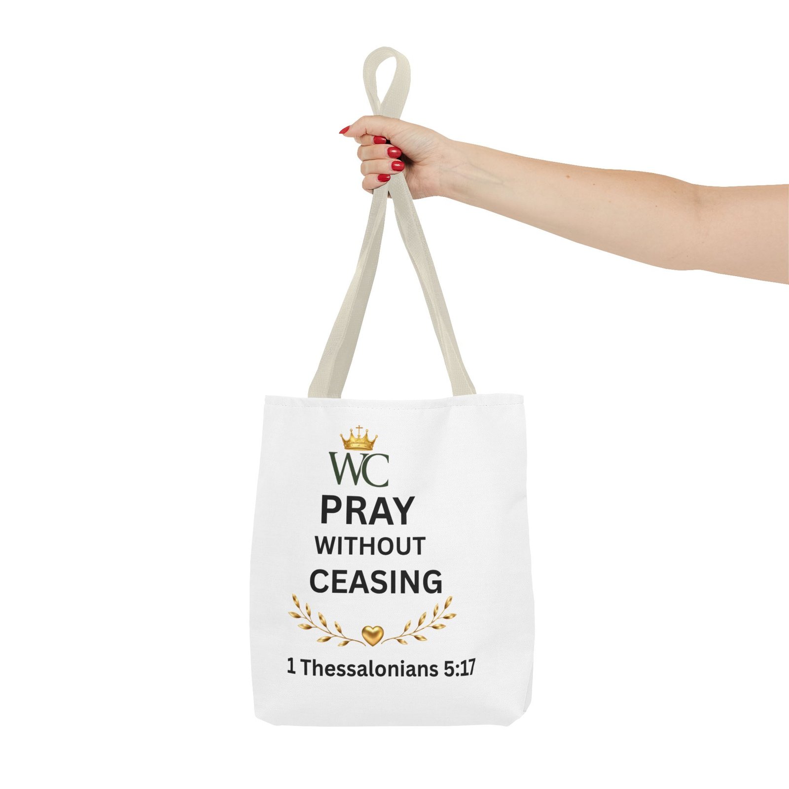 Pray Without Ceasing Tote Bag (AOP) - Image 16