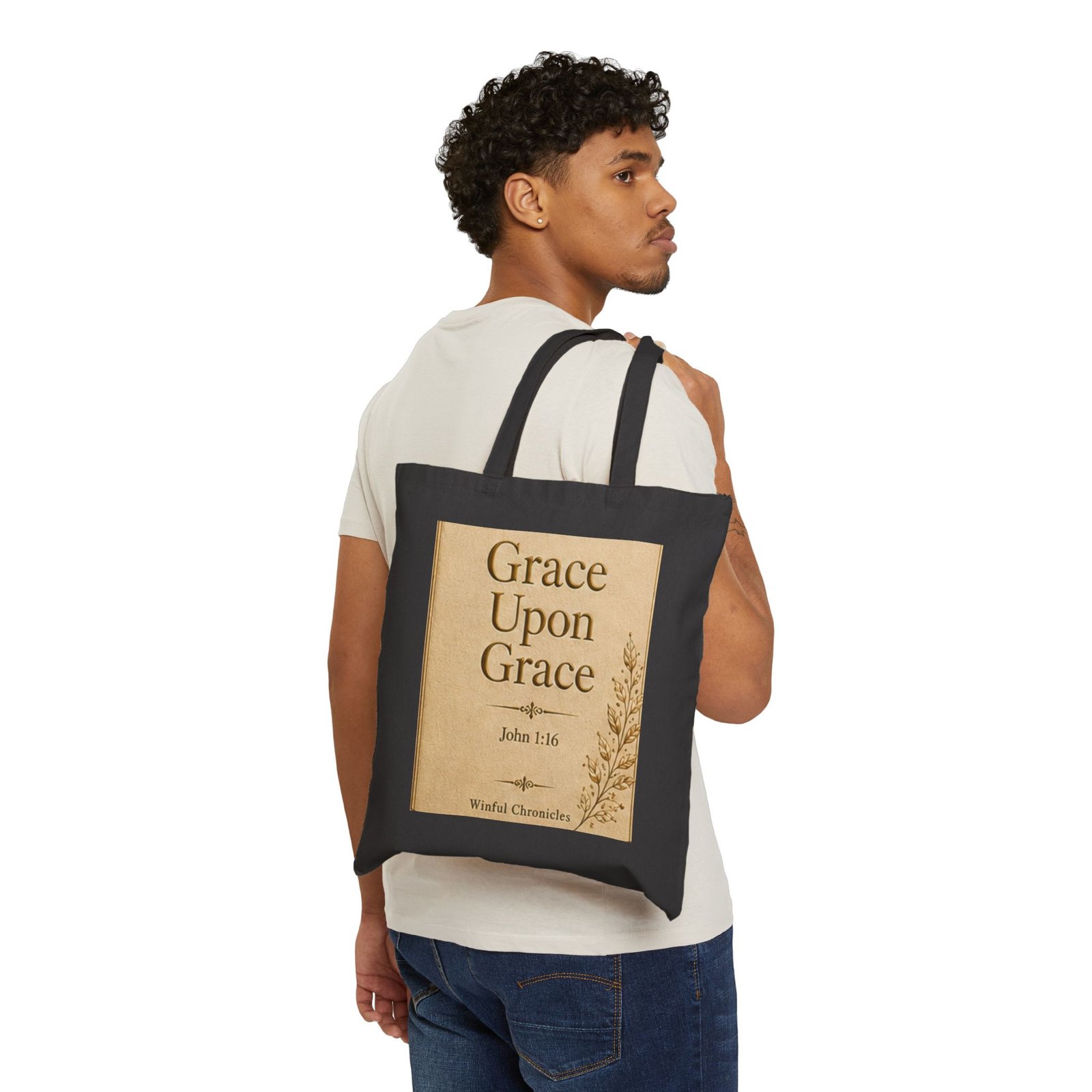 Grace Upon Grace Cotton Canvas Tote Bag (AOP) - Image 7