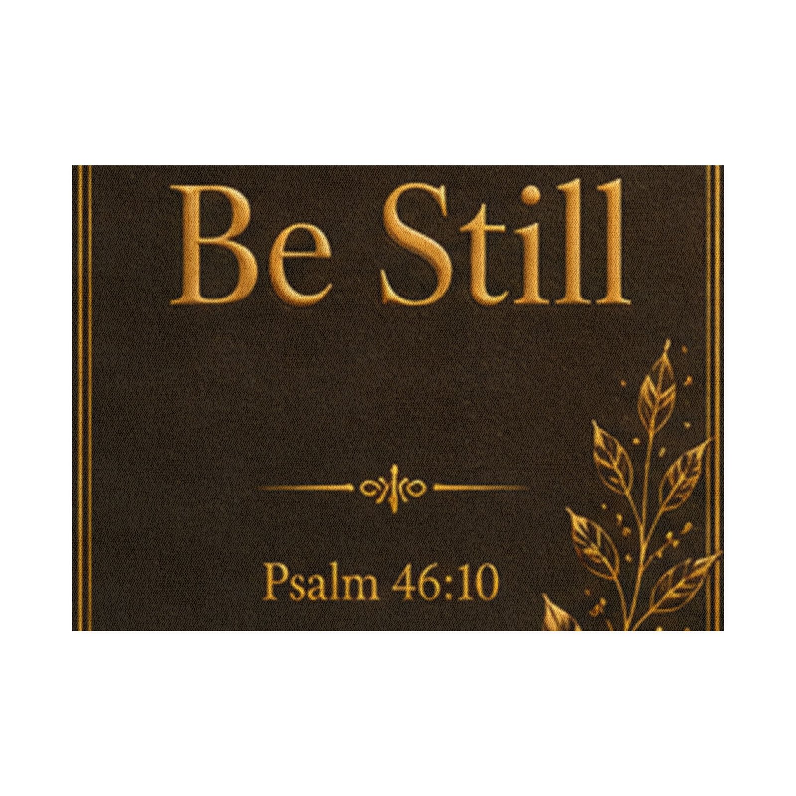 Be Still Christian Rug