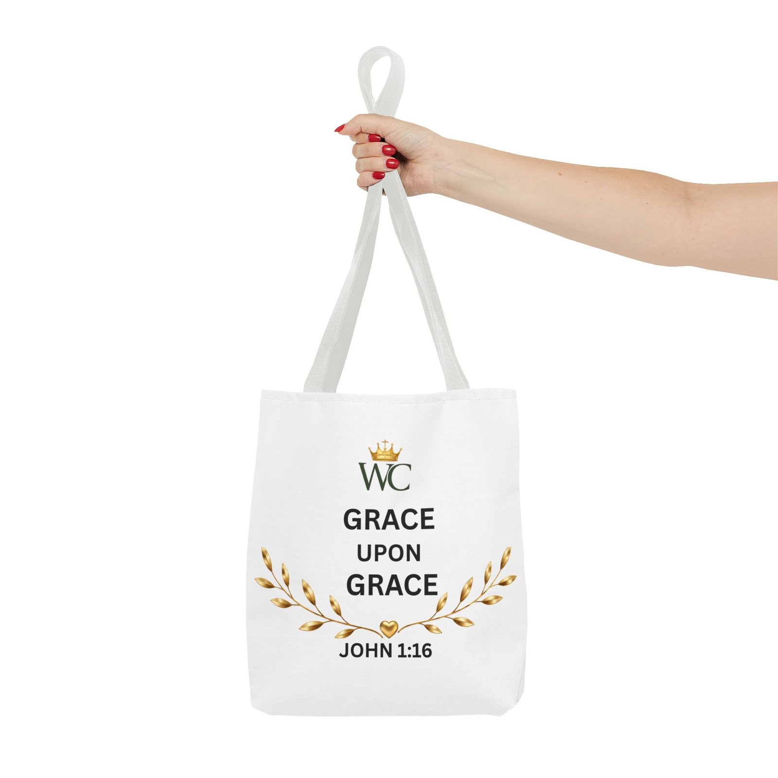 Grace Upon Grace Christian Tote Bag (AOP) - Image 12