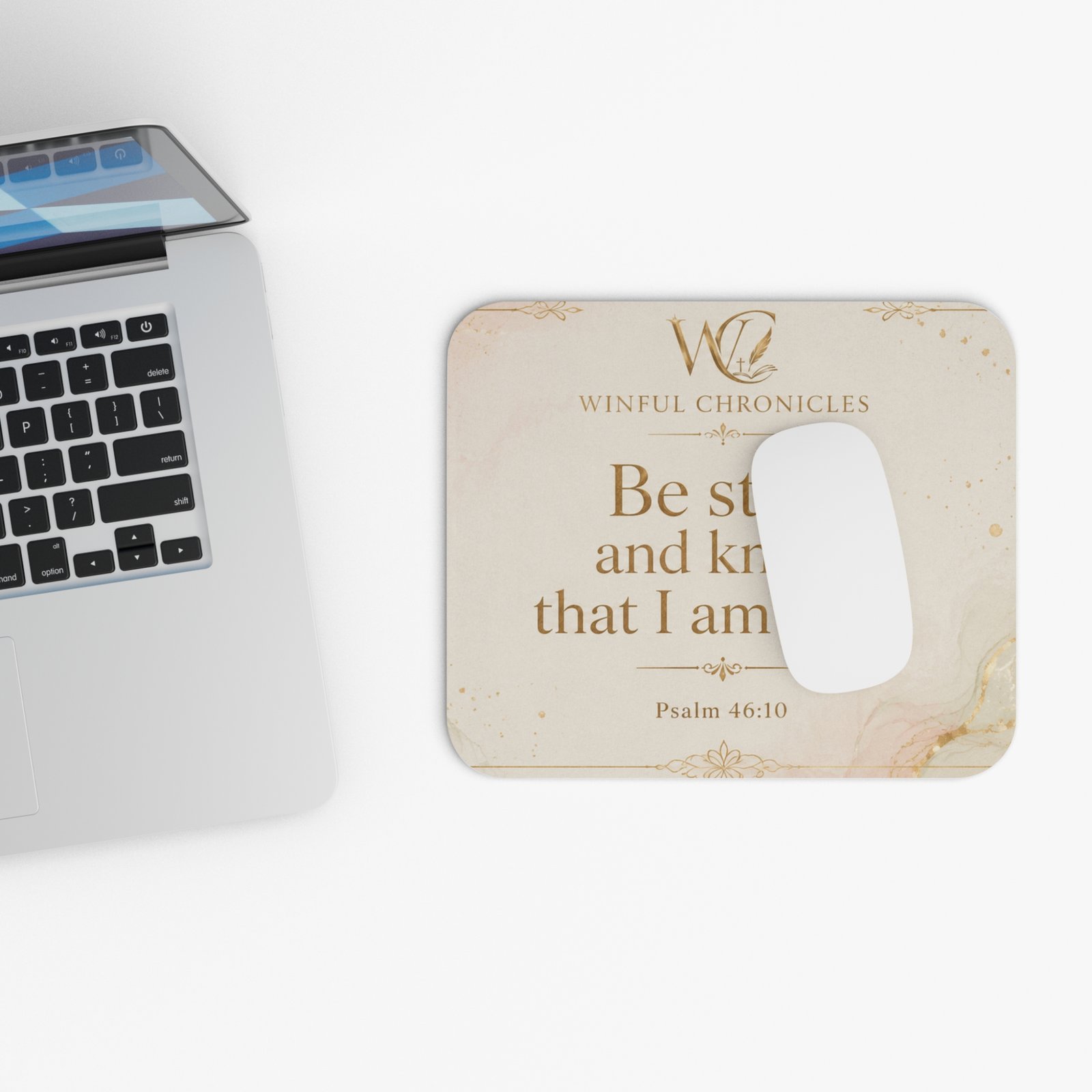 Be Still and Know Christian Mouse Pad - Image 4
