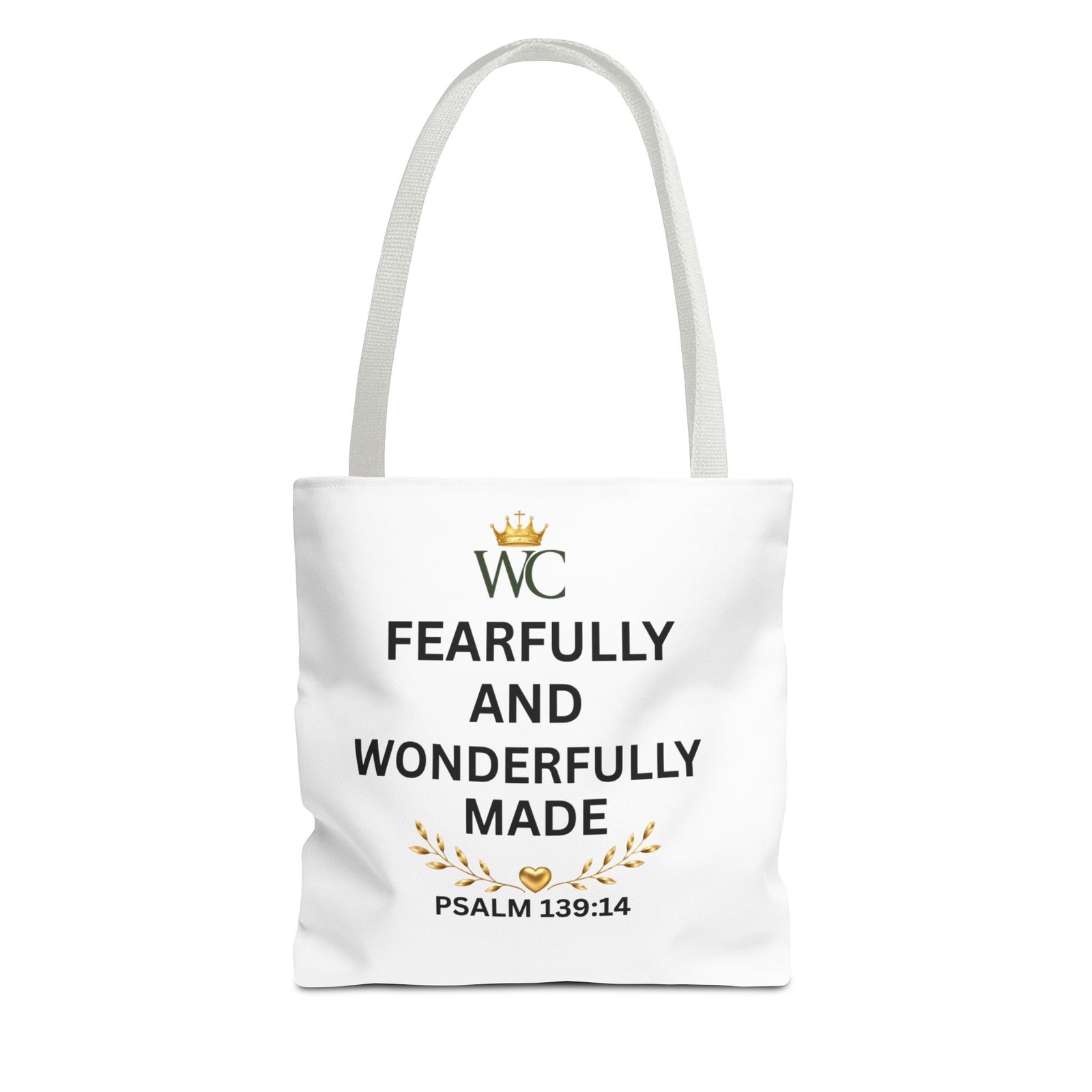 Fearfully & Wonderfully Made Christian Tote Bag (AOP) - Image 9