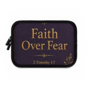Faith Over Fear Laptop Sleeve