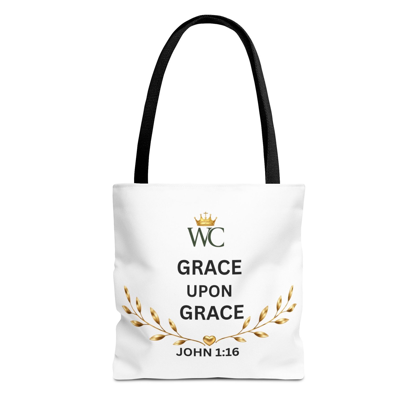 Grace Upon Grace Christian Tote Bag (AOP)