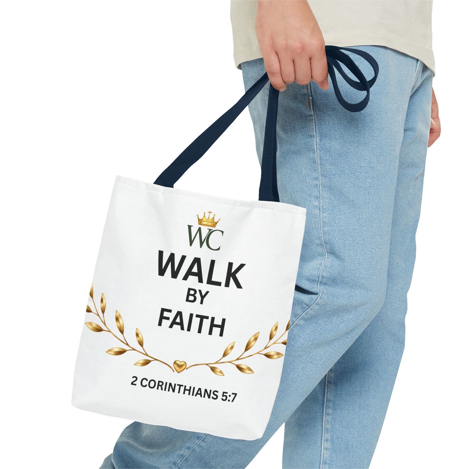 Walk by Faith Tote Bag (AOP) - Image 19