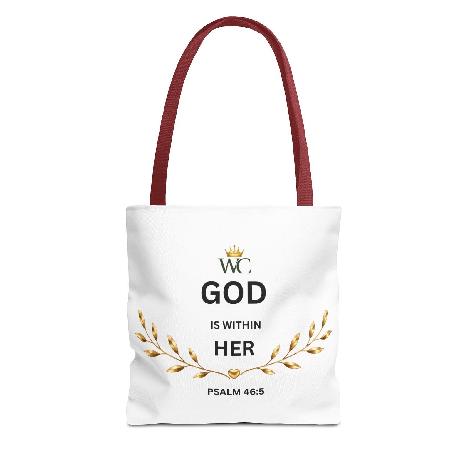 God Is Within Her Christian Tote Bag (AOP) - Image 5