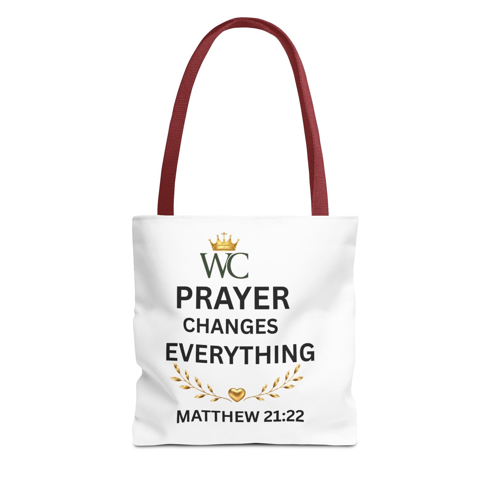Prayer Changes Everything Tote Bag (AOP) - Image 5