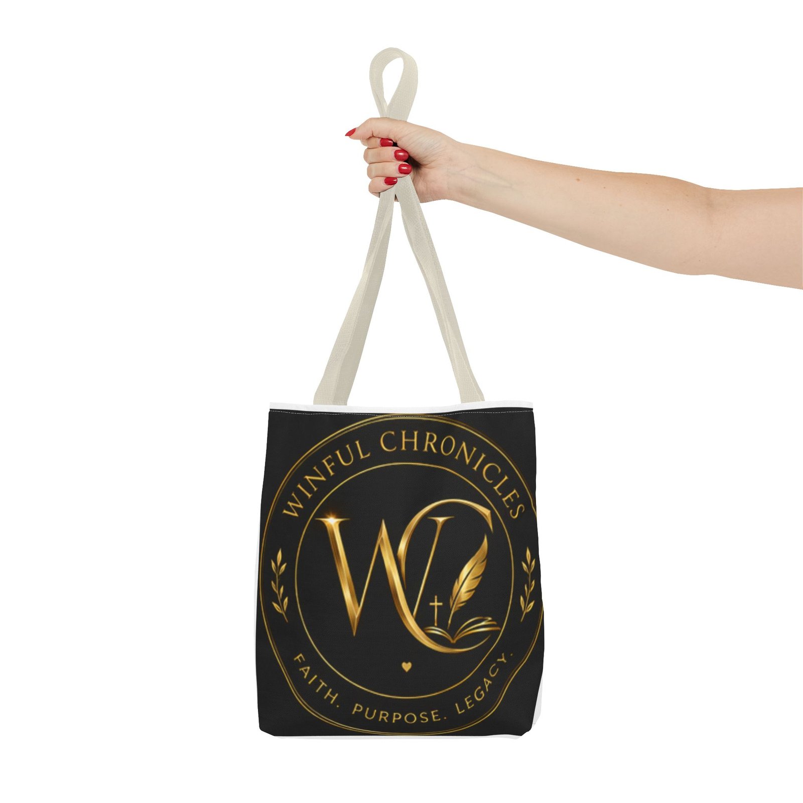 Winful Chronicles Signature Collection Tote Bag (AOP) - Image 39