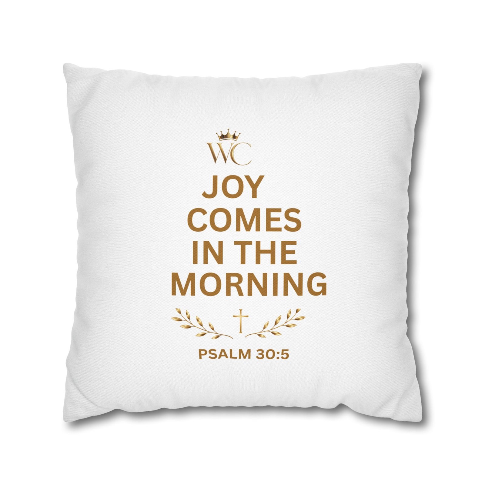 Joy Comes in the Morning scripture Spun Polyester Square Pillowcase - Image 17