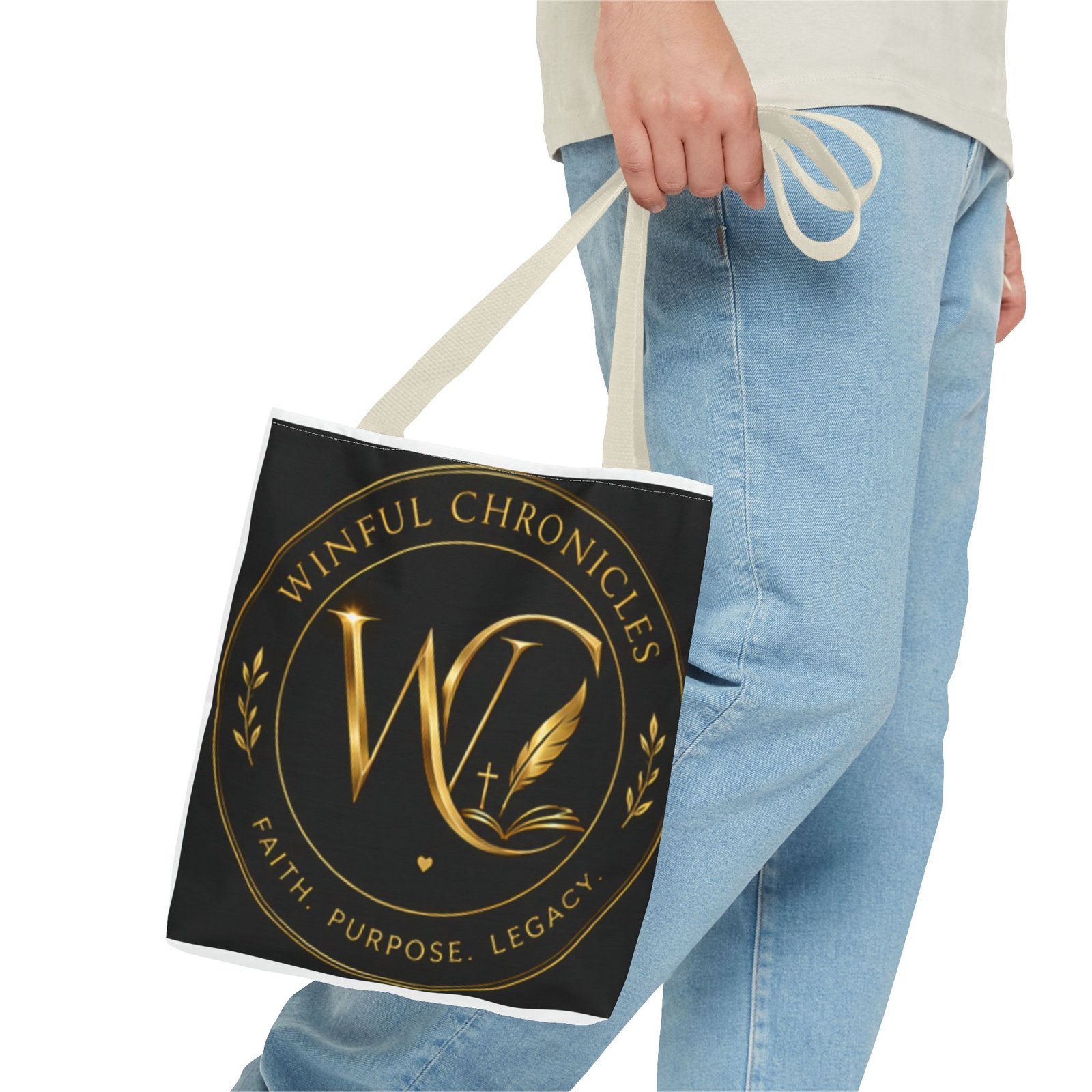 Winful Chronicles Signature Collection Tote Bag (AOP) - Image 38