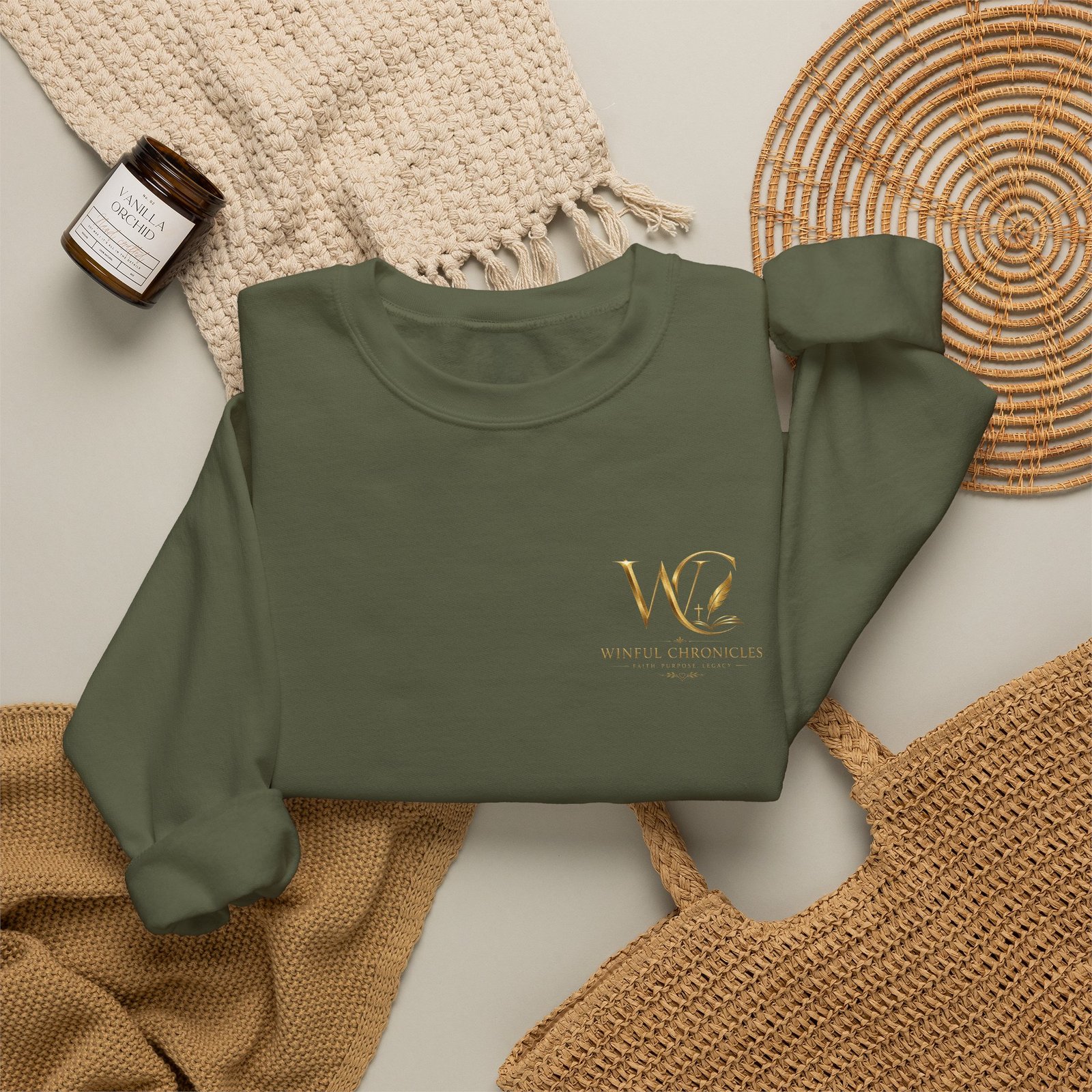 Winful Chronicles Signature Unisex Crewneck Sweatshirt - Image 23
