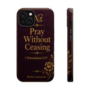 Pray Without Ceasing Magnetic Impact-Resistant PhoneCases