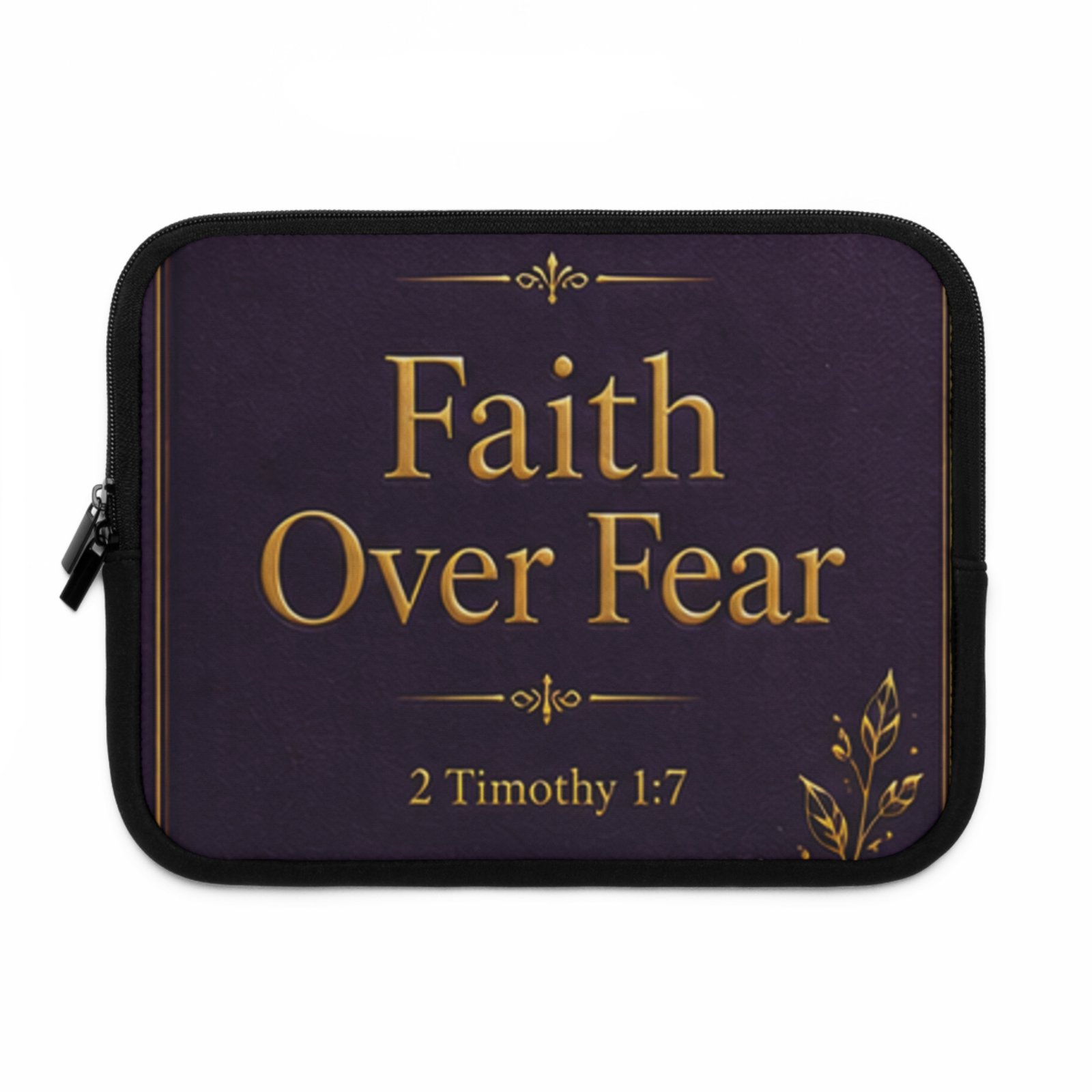 Faith Over Fear Laptop Sleeve - Image 5