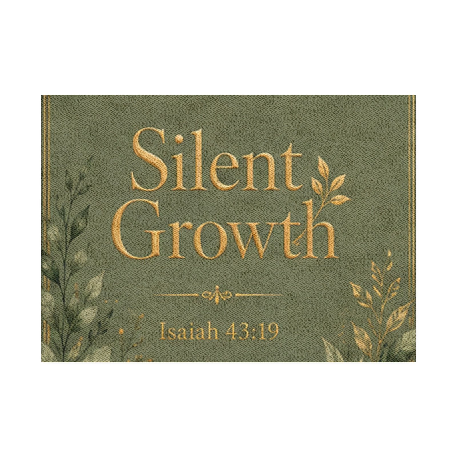 Silent Growth Botanical Christian Rug