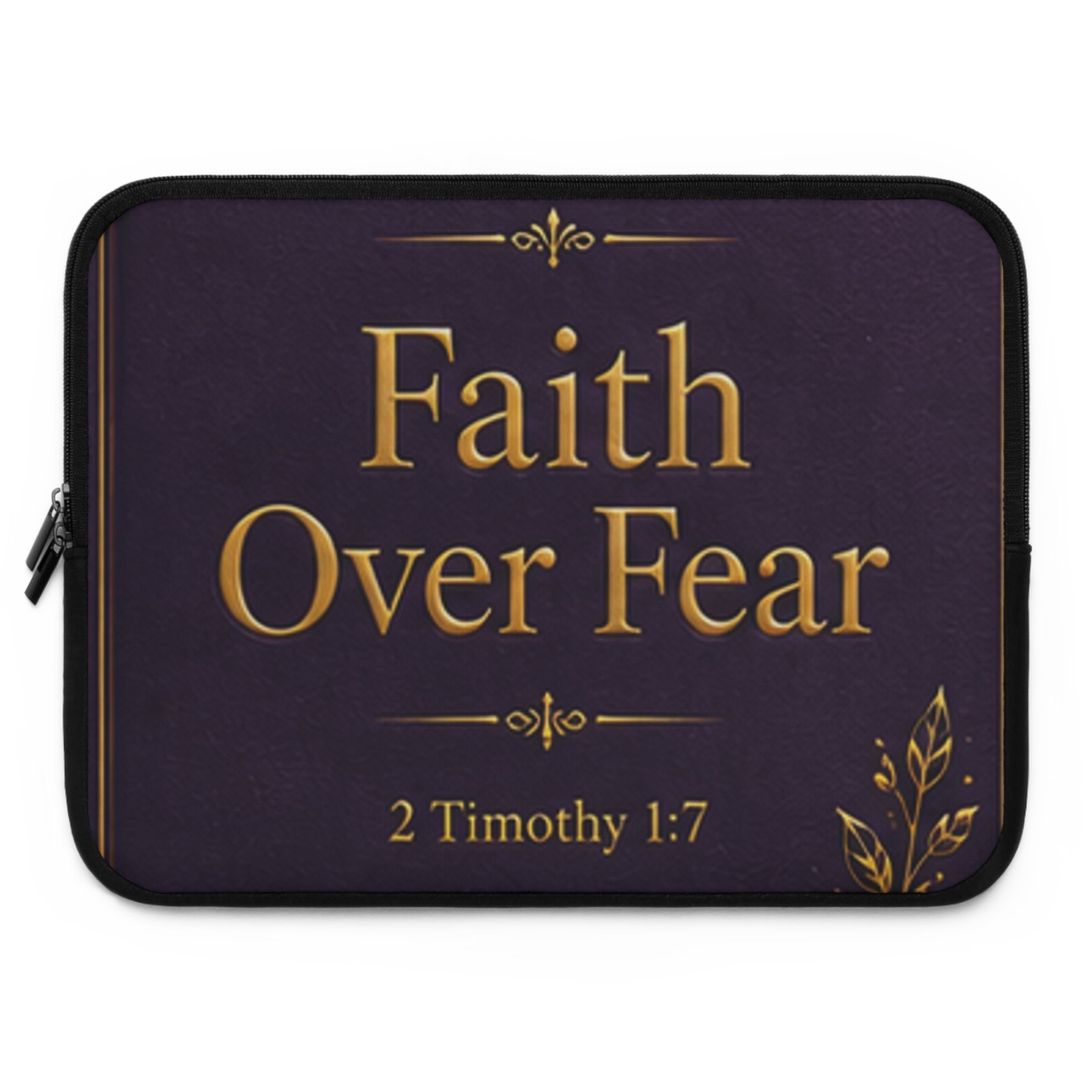 Faith Over Fear Laptop Sleeve - Image 13