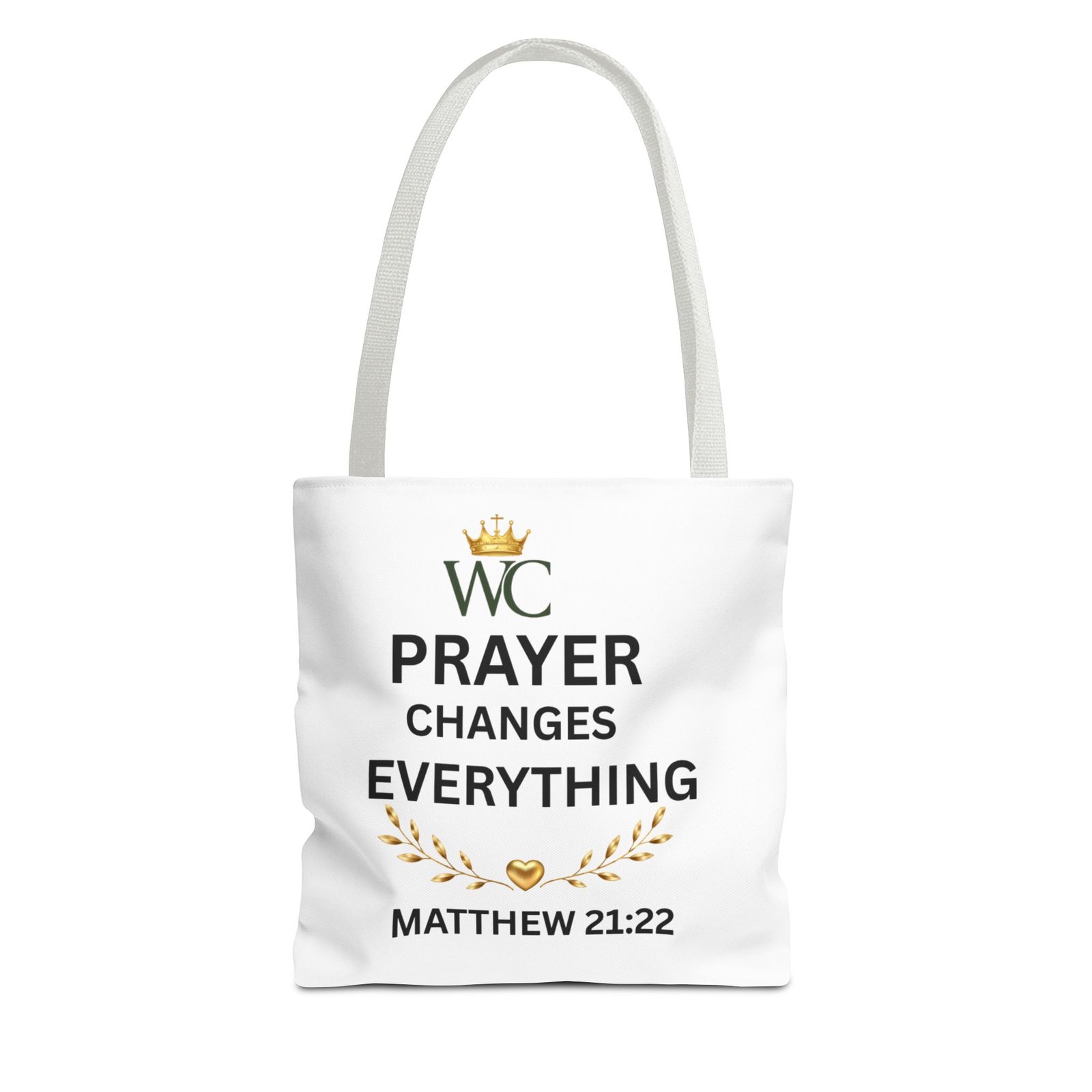 Prayer Changes Everything Tote Bag (AOP) - Image 9