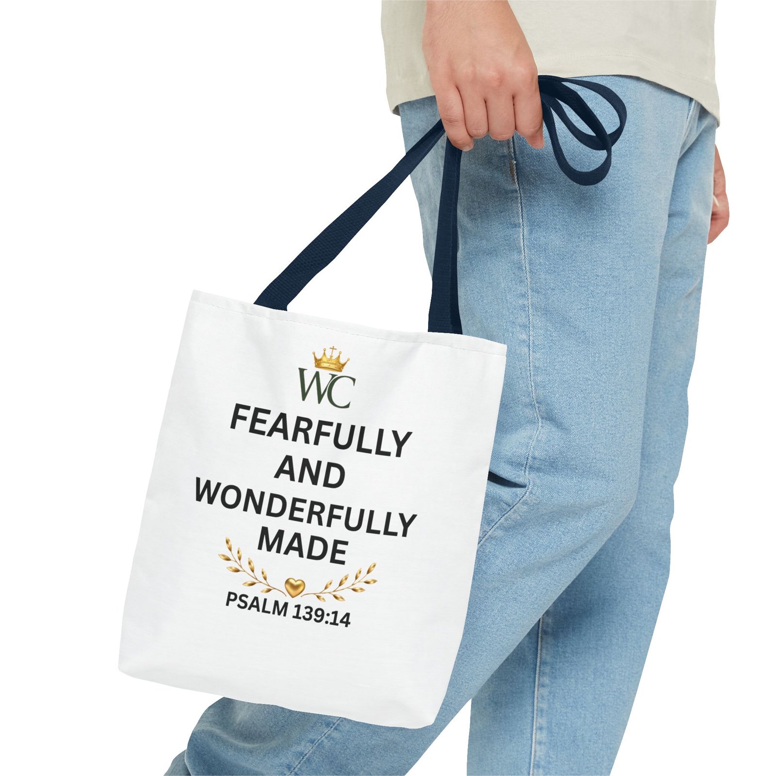 Fearfully & Wonderfully Made Christian Tote Bag (AOP) - Image 19