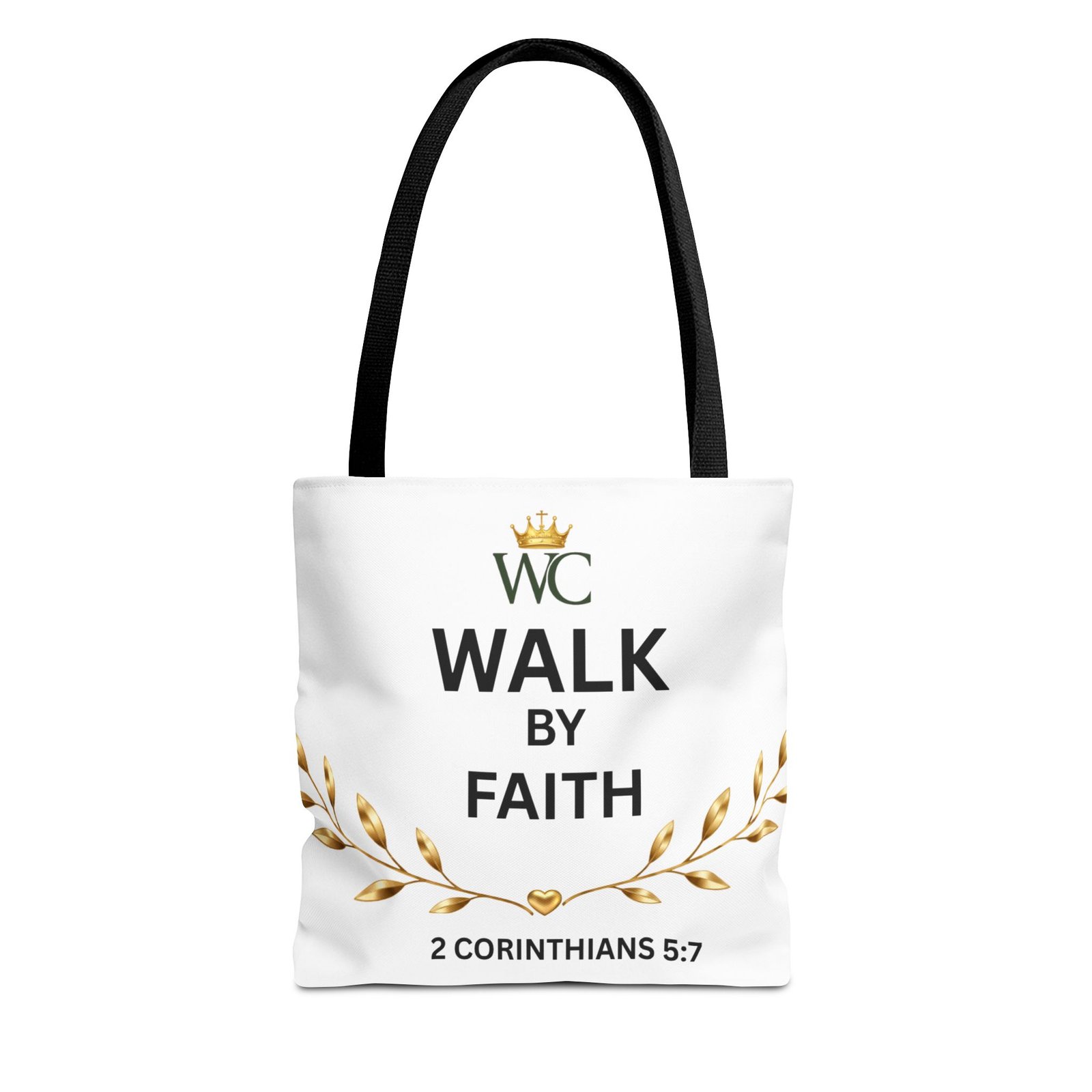 Walk by Faith Tote Bag (AOP)