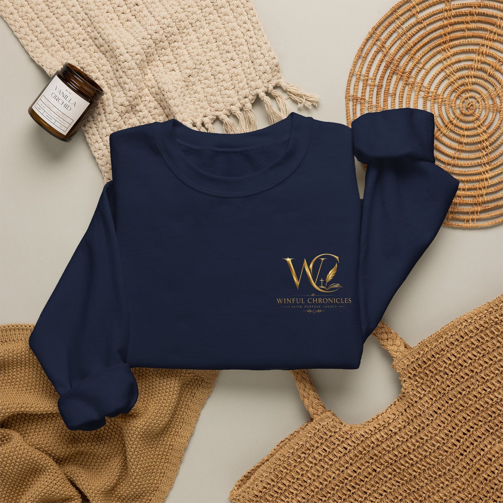 Winful Chronicles Signature Unisex Crewneck Sweatshirt - Image 35