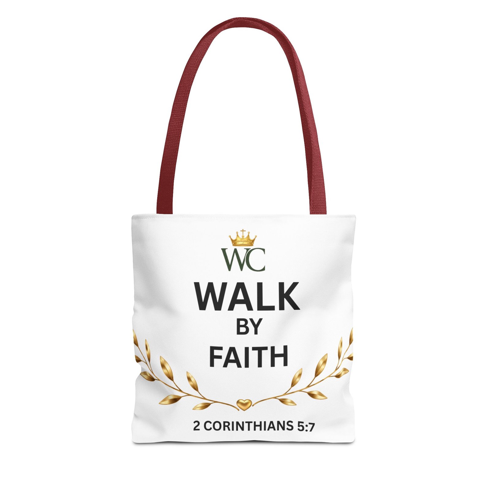 Walk by Faith Tote Bag (AOP) - Image 5