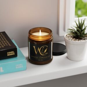 Winful Chronicles Signature Scented Soy Candle (Multi-Size, Amber Jar)