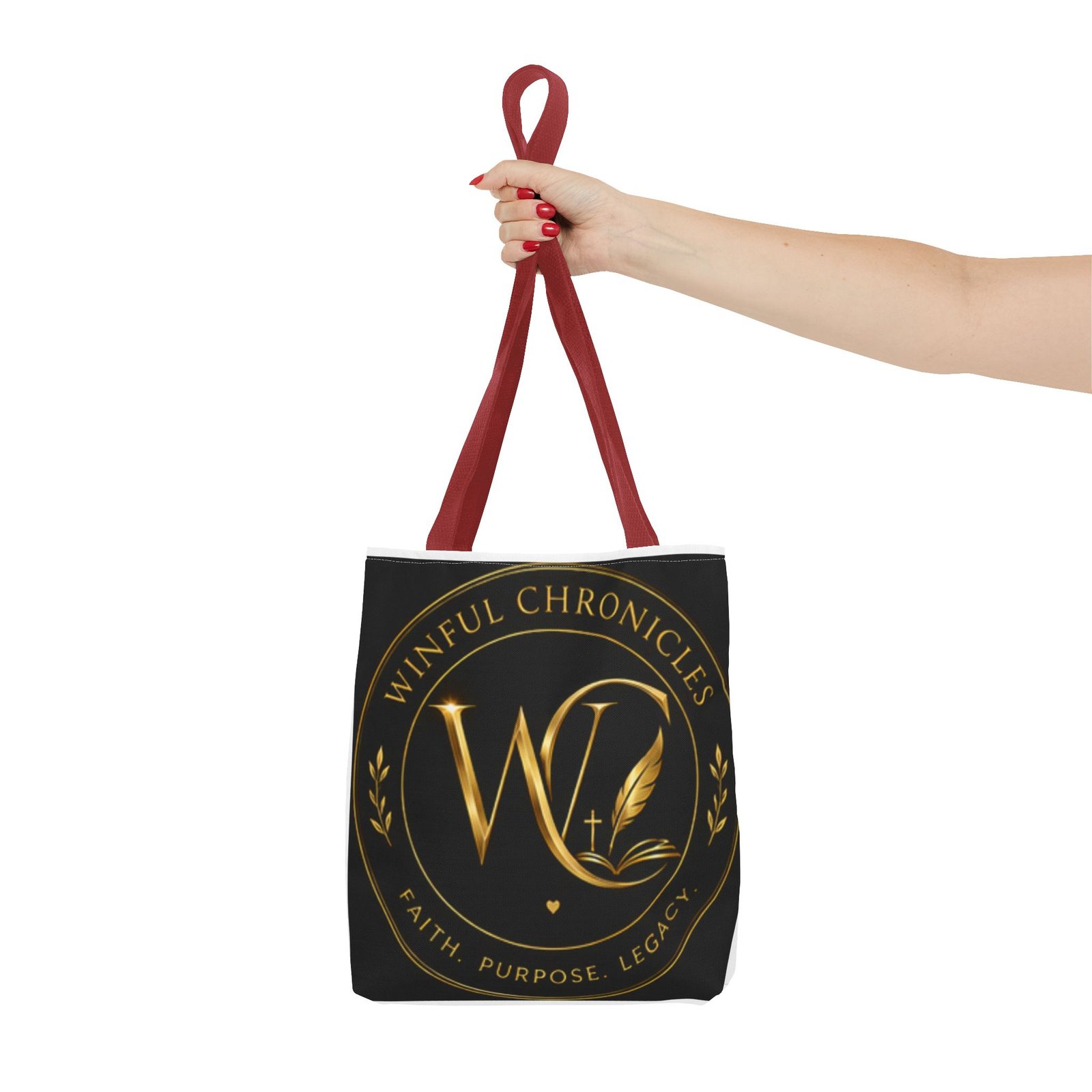 Winful Chronicles Signature Collection Tote Bag (AOP) - Image 15