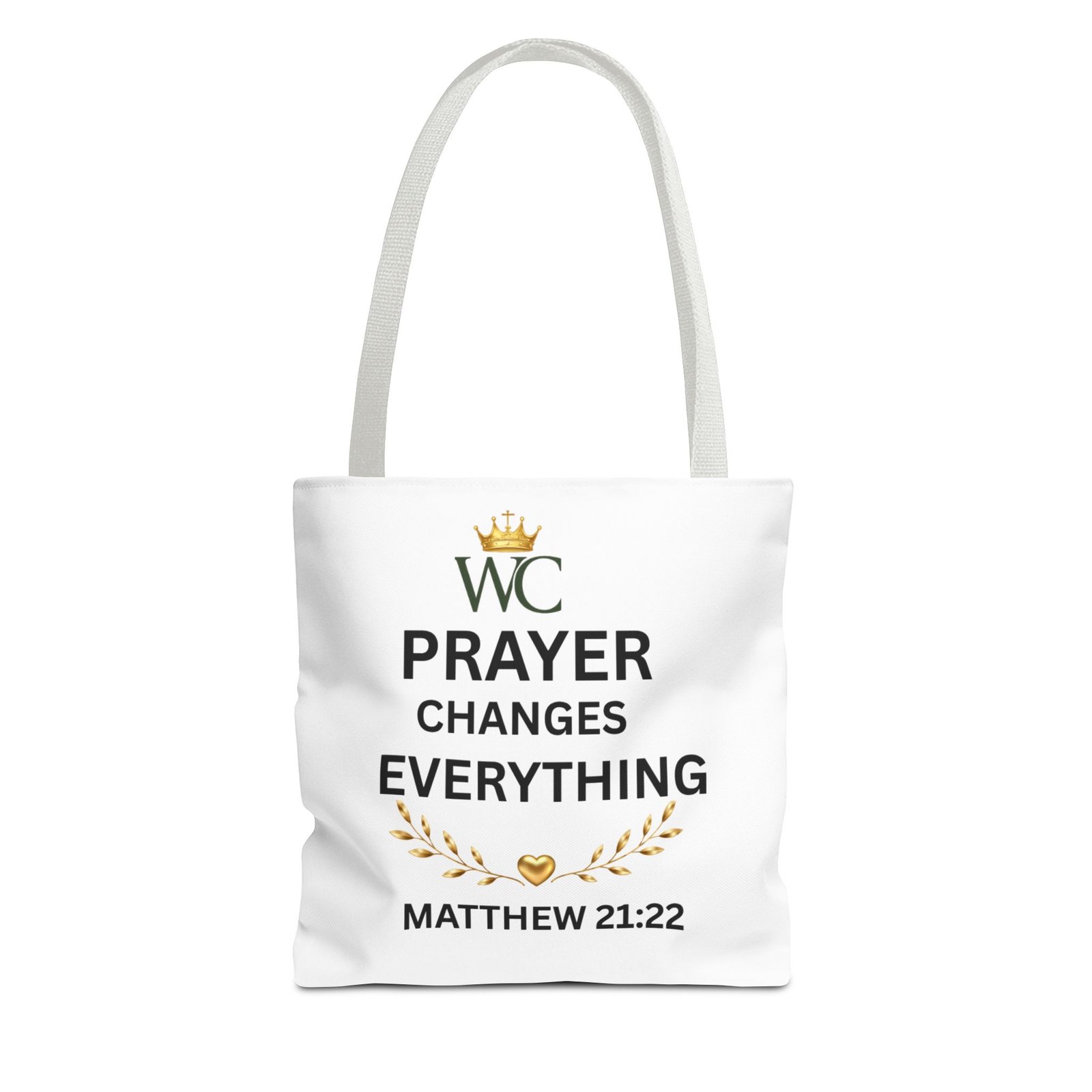 Prayer Changes Everything Tote Bag (AOP) - Image 9