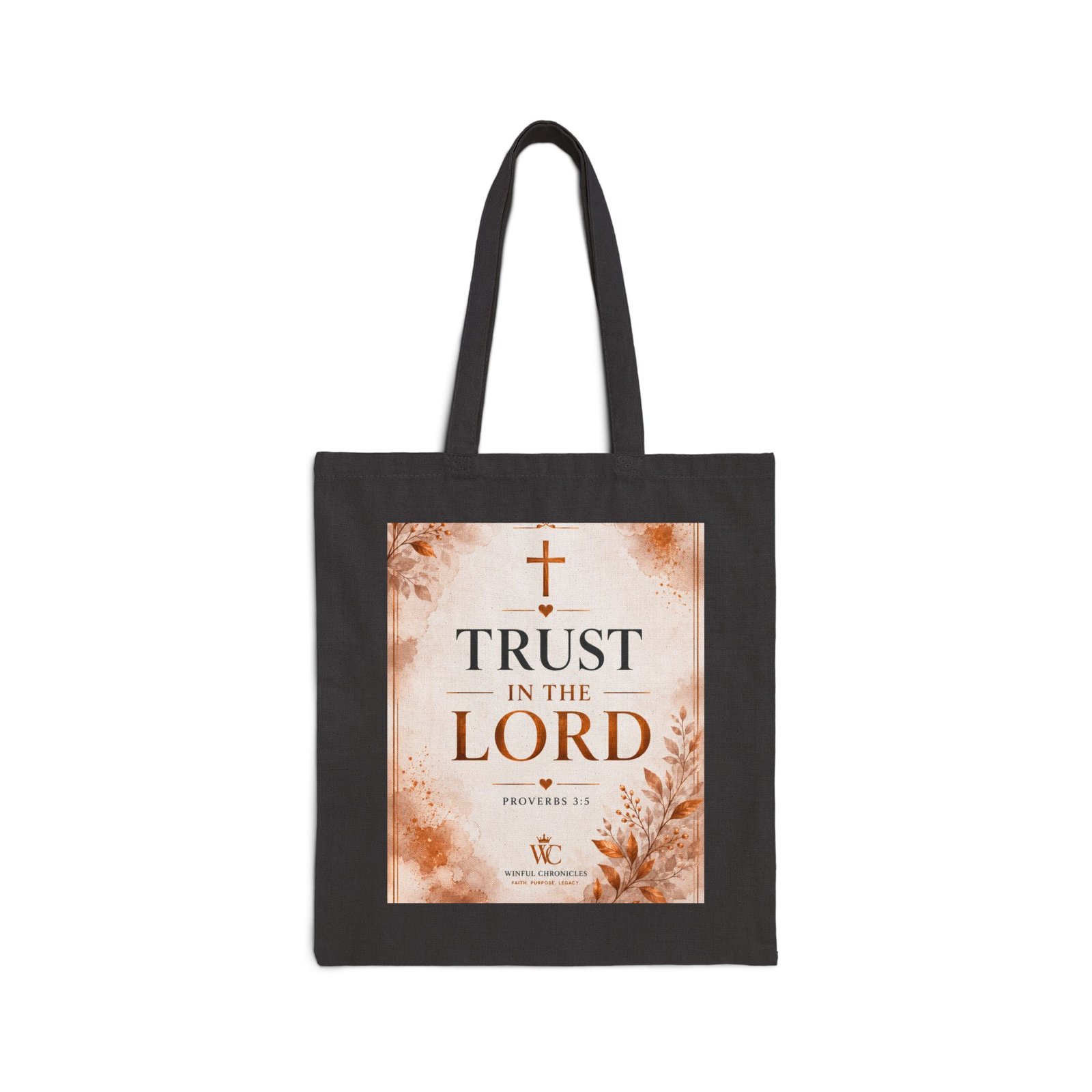 Trust in the Lord Cotton Canvas Tote Bag