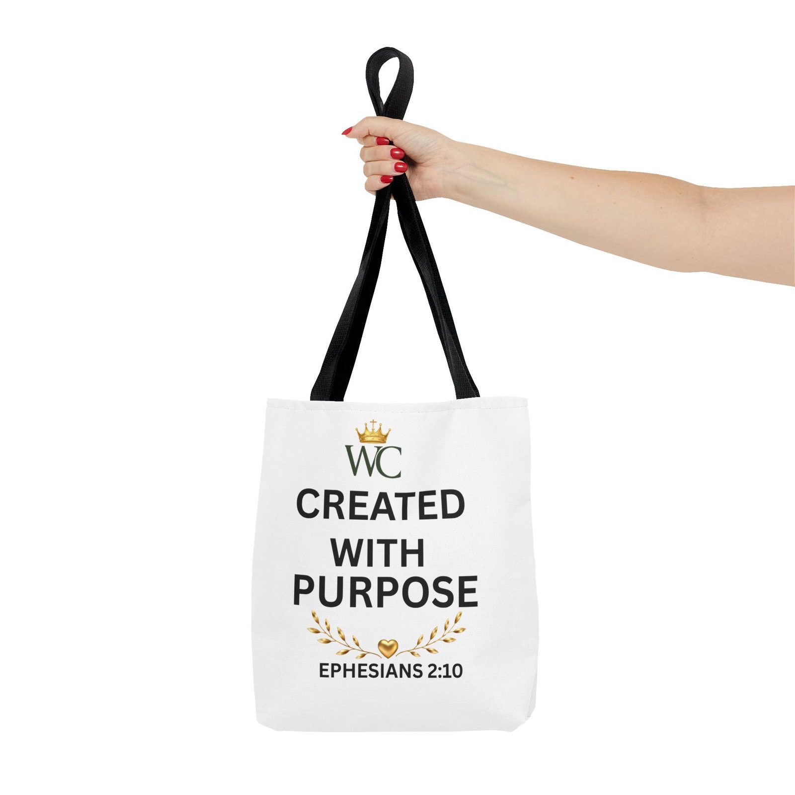 Created With Purpose Tote Bag (AOP) - Image 4