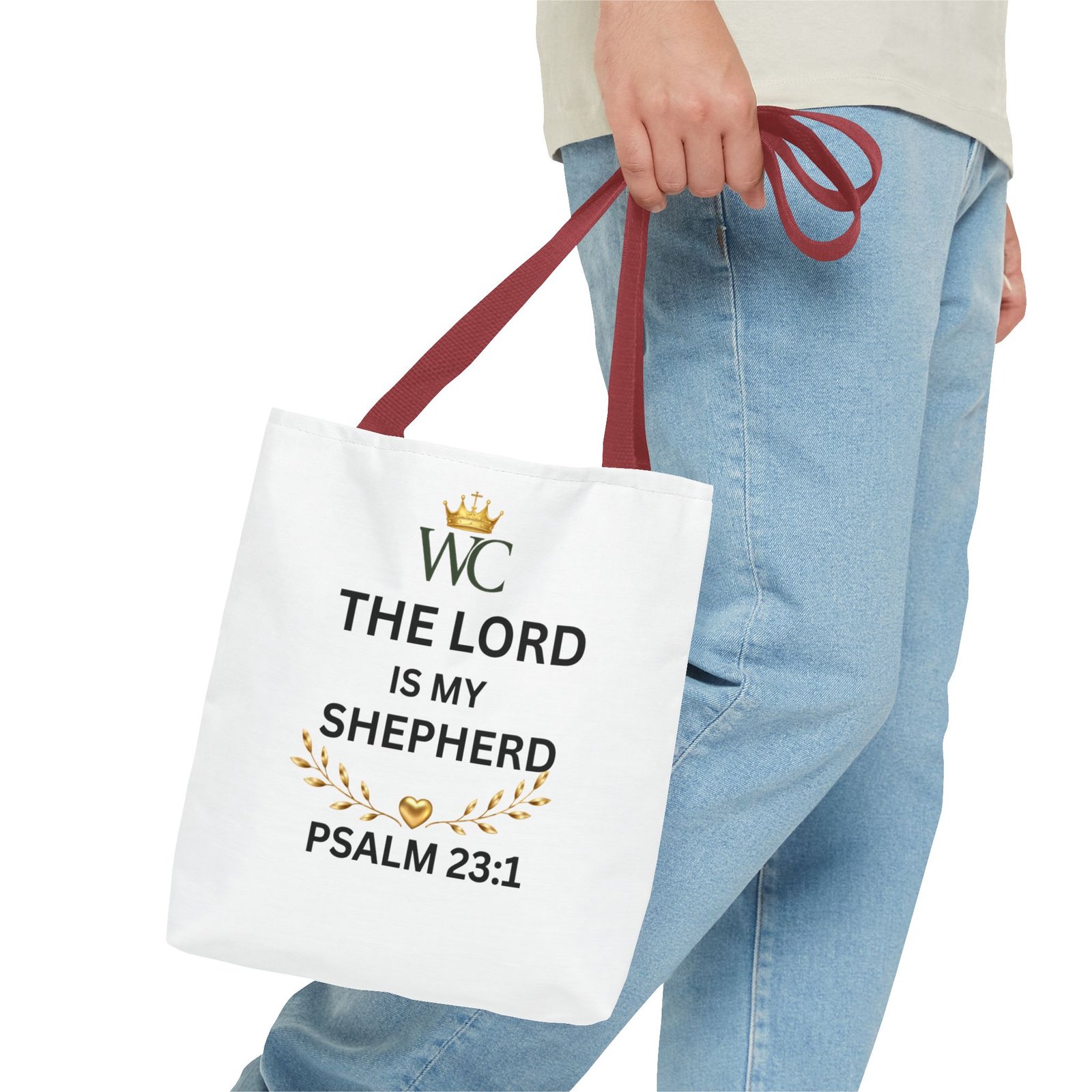 The Lord Is My Shepherd Tote Bag (AOP) - Image 7