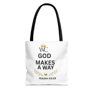 God Makes a Way Tote Bag (AOP)