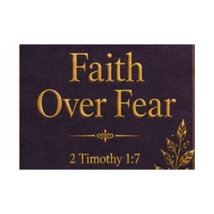 Faith Over Fear Christian Rug