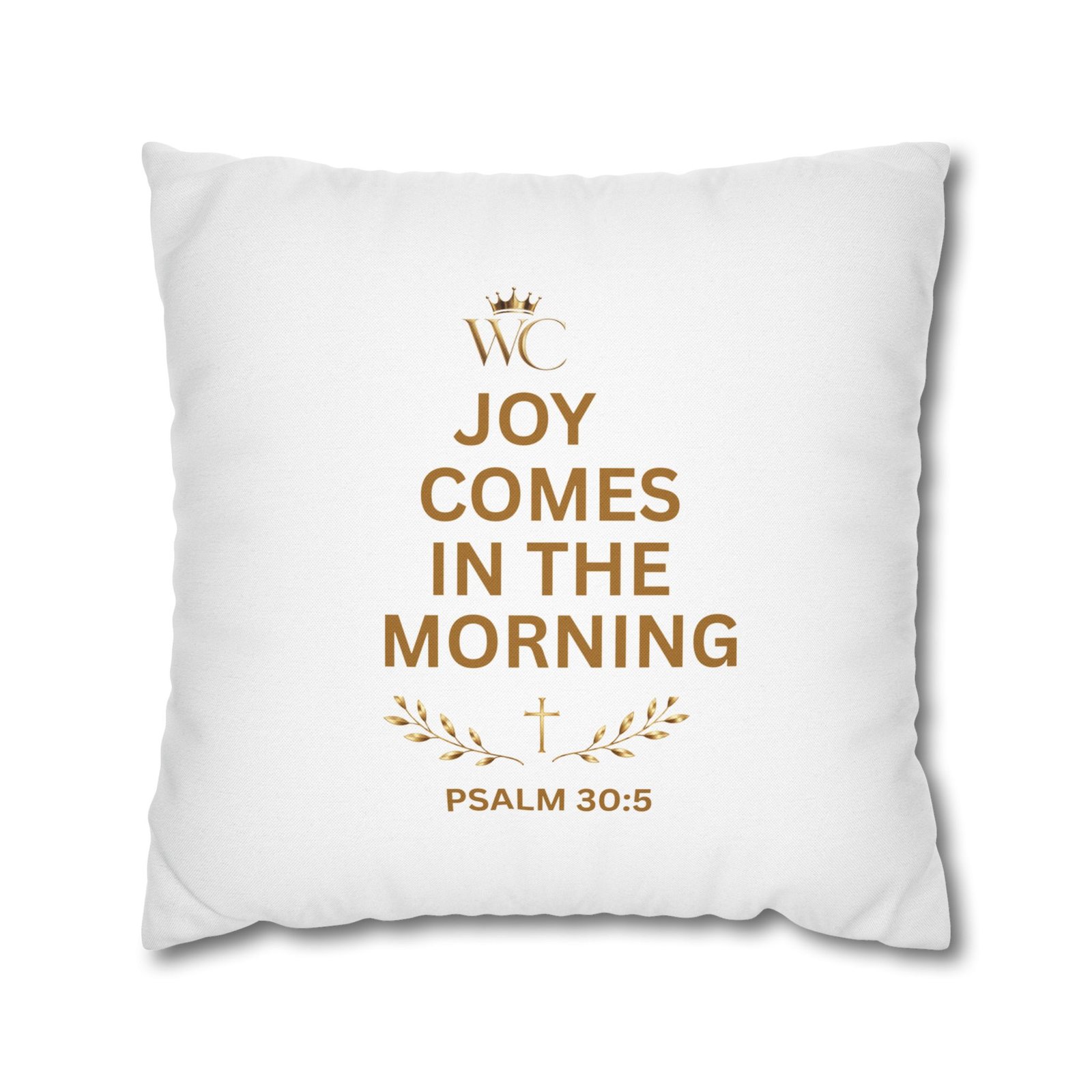 Joy Comes in the Morning scripture Spun Polyester Square Pillowcase - Image 13