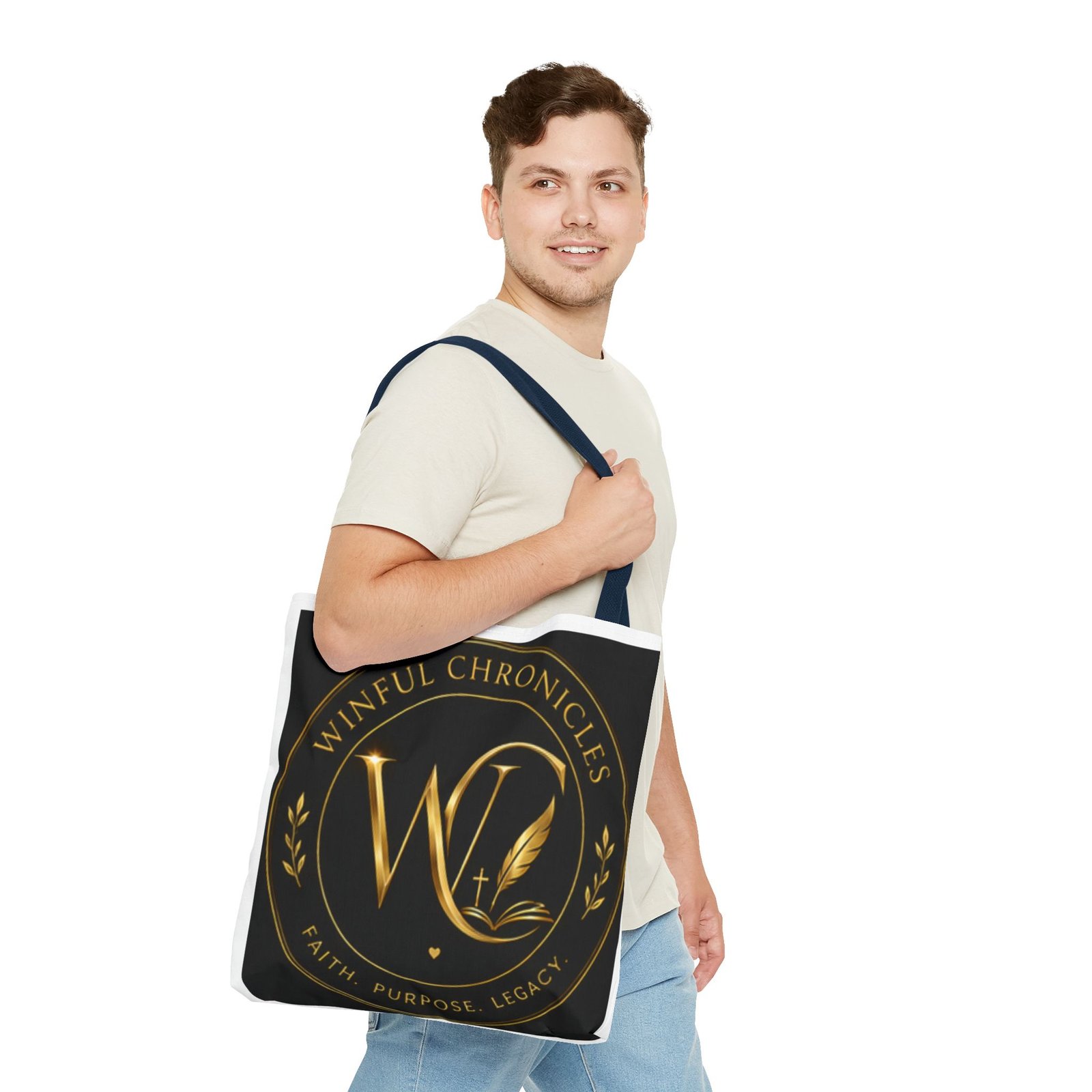 Winful Chronicles Signature Collection Tote Bag (AOP) - Image 58