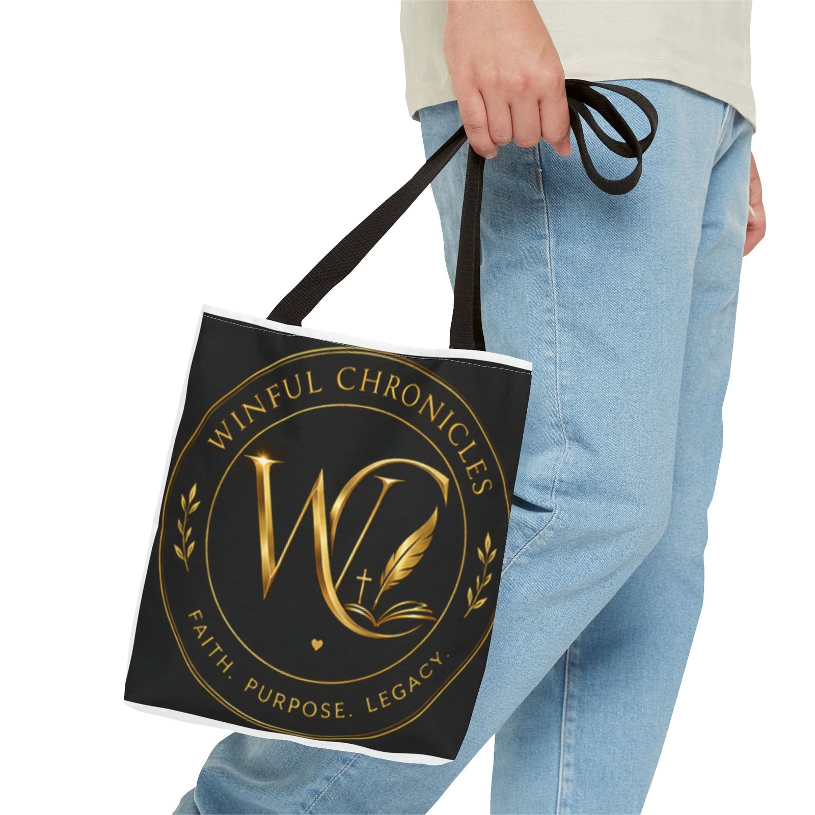 Winful Chronicles Signature Collection Tote Bag (AOP) - Image 3